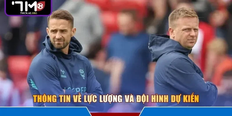 Thông tin về lực lượng và đội hình dự kiến